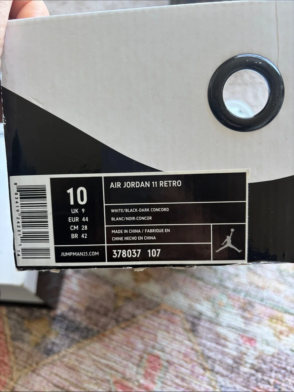 2011 concord jordan 11 men’s 10